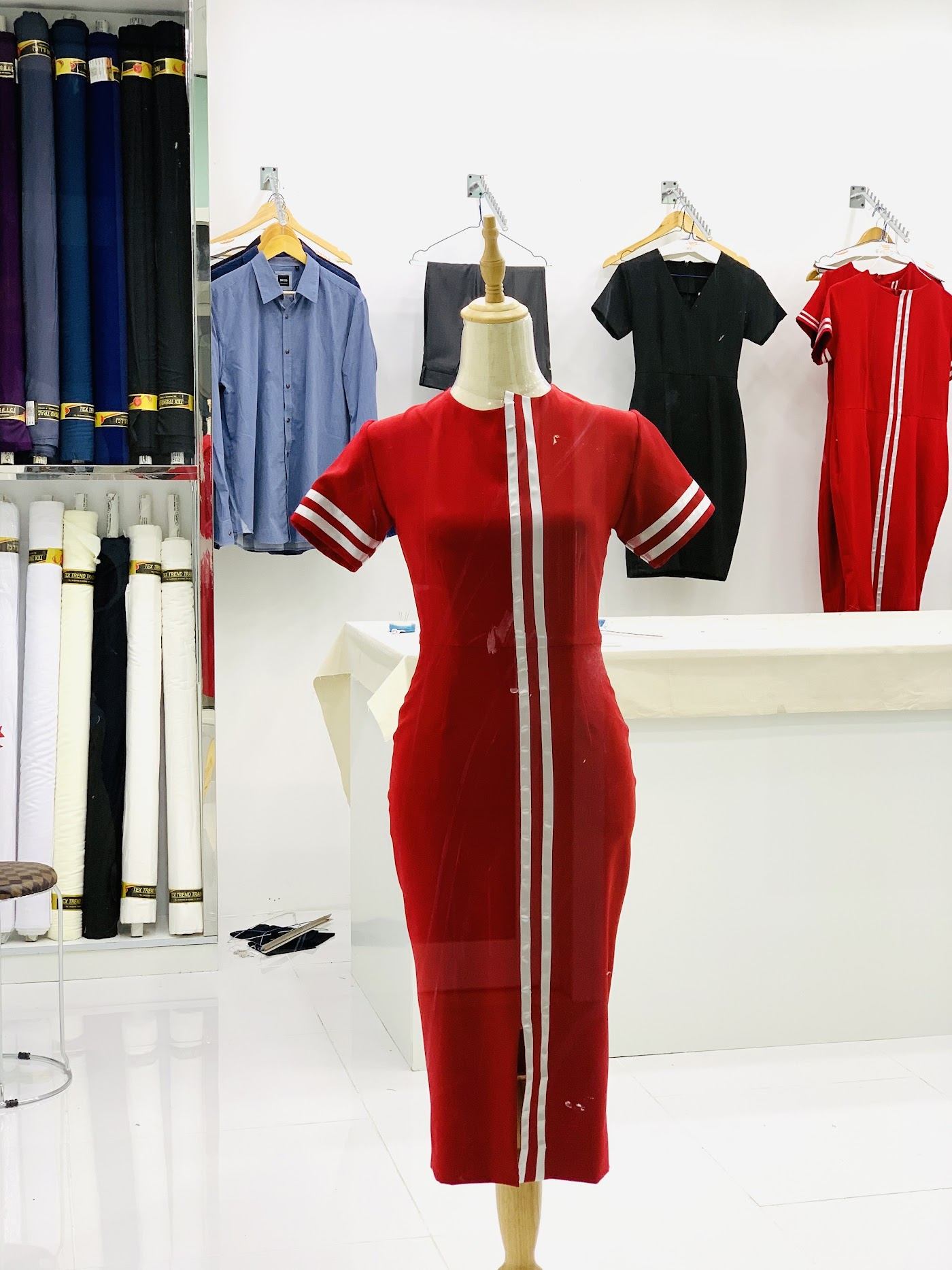 Red dress made at Best Land